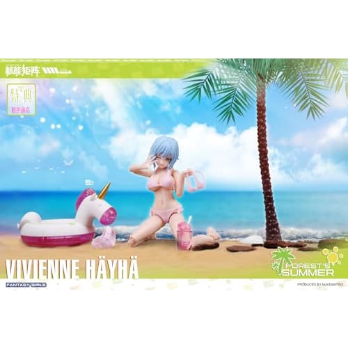Doyusha NUKE MATRIX FOREST SUMMER FANTASY GIRLS VIVIENNE HAYHA First Limited Edition 1/12 Scale Pre-Colored Plastic Model Kit, Approximately 150mm Tal