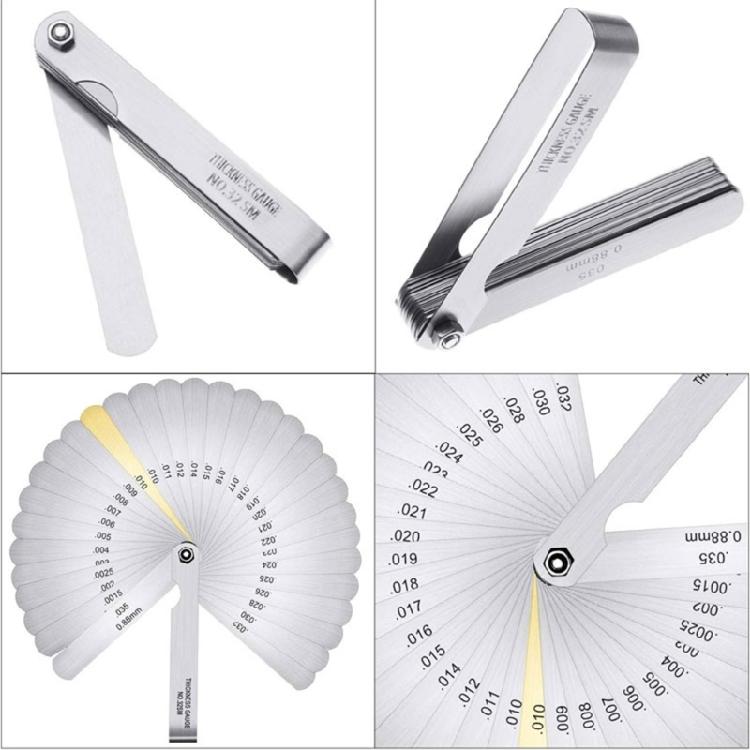 Gitarrensaiten-Abstandsmesser Gitarrenlineal Doppelseitiges Saitenabstandslineal Messwerkzeug für Gitarre Mandoline Banjos