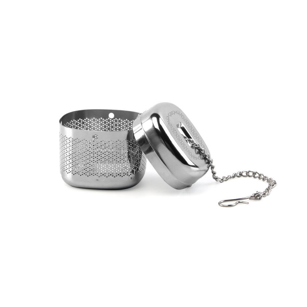 2 Set Stainless Steel Square Tea Infuser Ball Tea Strainer Teaware Tea Filter  Cooking