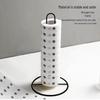 Portable Kitchen Paper Towel and Napkin Holder for Bathroom and Tabletop Storage