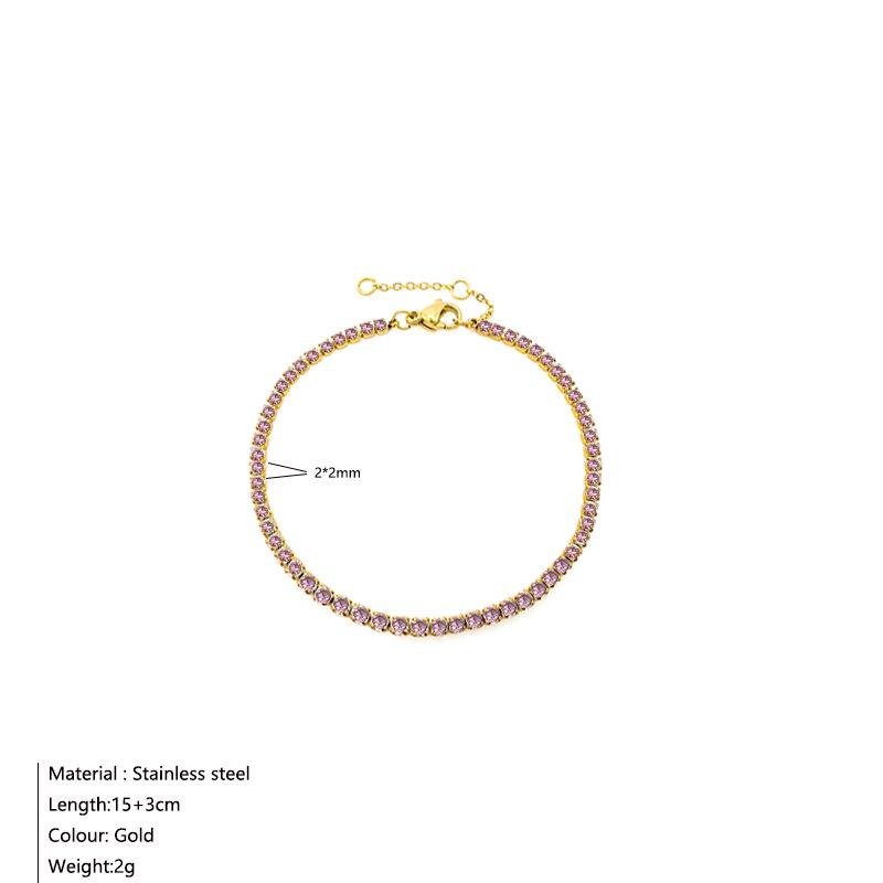 European & American Luxury Geometric Zircon Tennis Bracelet