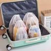 Storage Bag Organization Pouch PEVA Waterproof Shoes Bag Drawstring Bag Travel Clothes Storage Bag Pouch Transparent Dust
