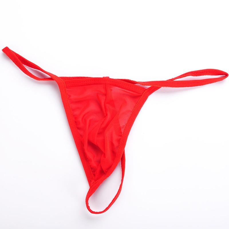Comfortable Men G-string Underwear Sheer Briefs Underpants Thongs Bikini