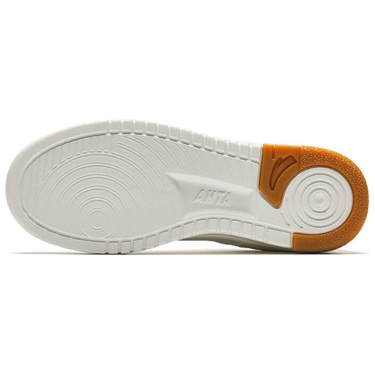New Anta Broken Bamboo Anti Slip Wear Resistant Low Top Skateboard Shoes Women's White 122518012-1