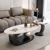 Italian Slate Coffee Tables Round Luxury Minimalism Living Room Coffee Tables Modern Simplicity Muebles Nordic Furniture