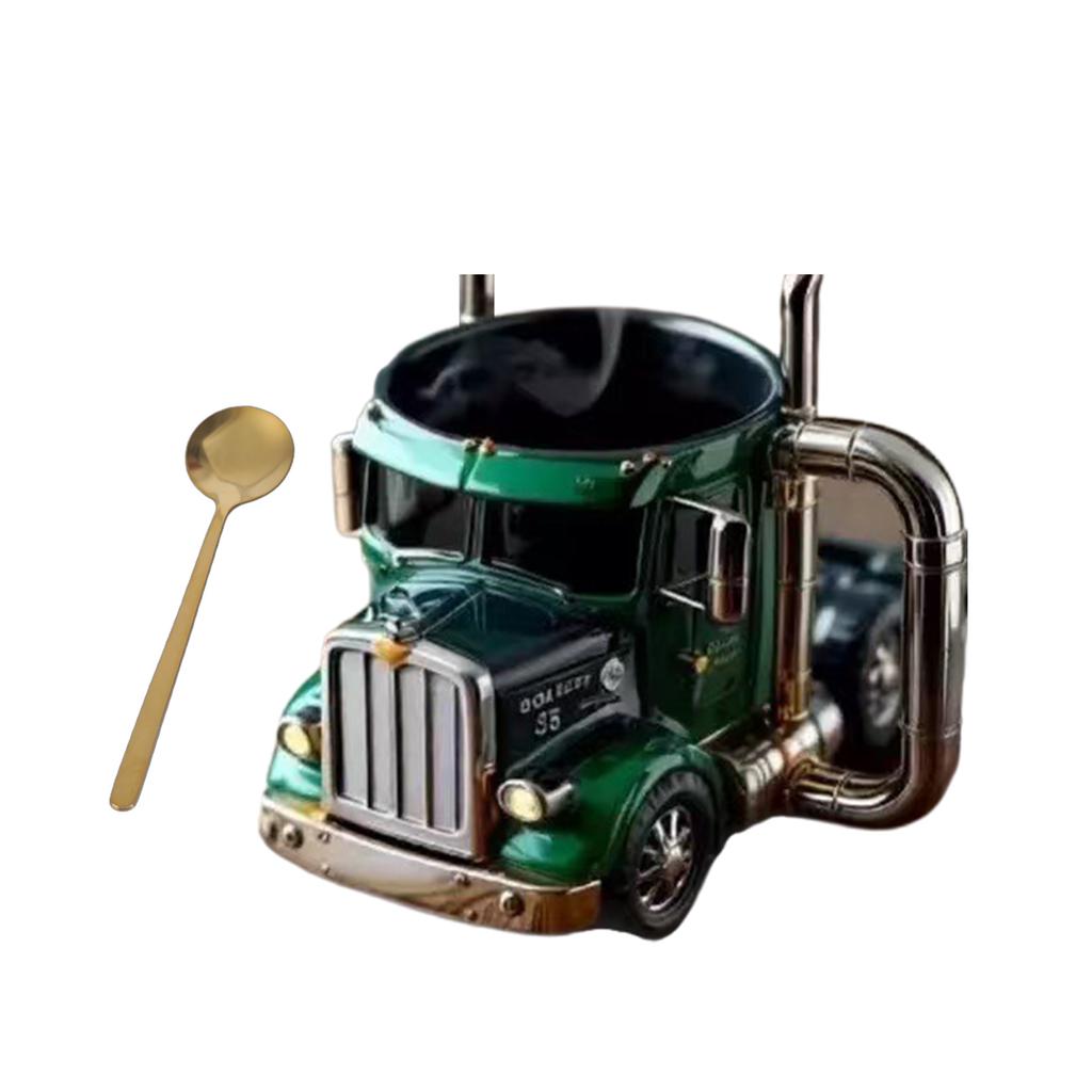 Handgefertigter LKW-Kaffeebecher Trinkbecher Einzigartige LKW-förmige Kaffeetasse für Kaffee- und LKW-Liebhaber Einfach zu benutzen