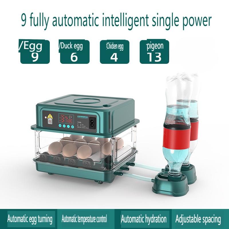 

Инкубатор с автоматическим переворотом яиц и контролем влажности, Инкубаторы для выведения яиц, куриных, утиных, гусиных, голубиных, перепелиных зелёный