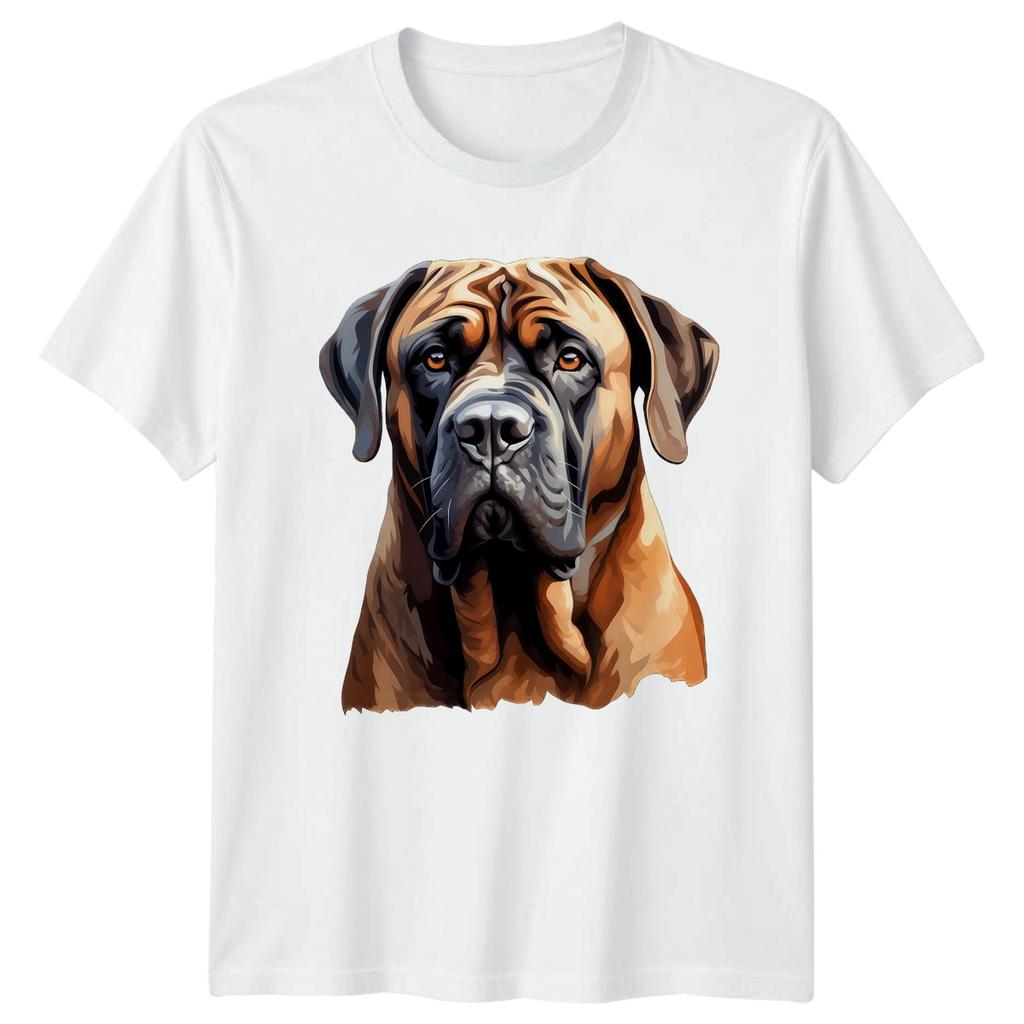 Watercolor Bullmastiff TShirt Mastiff Dogs Birthday Gift For Him And Her