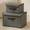 Foldable Dustproof Clothes Storage Box with Lid - Multifunctional Organizer for Clothing and Pants