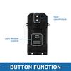 Power Window Switch No.35760-SZA-A41 Window Control Switch for Honda Pilot 2012-2015 Black