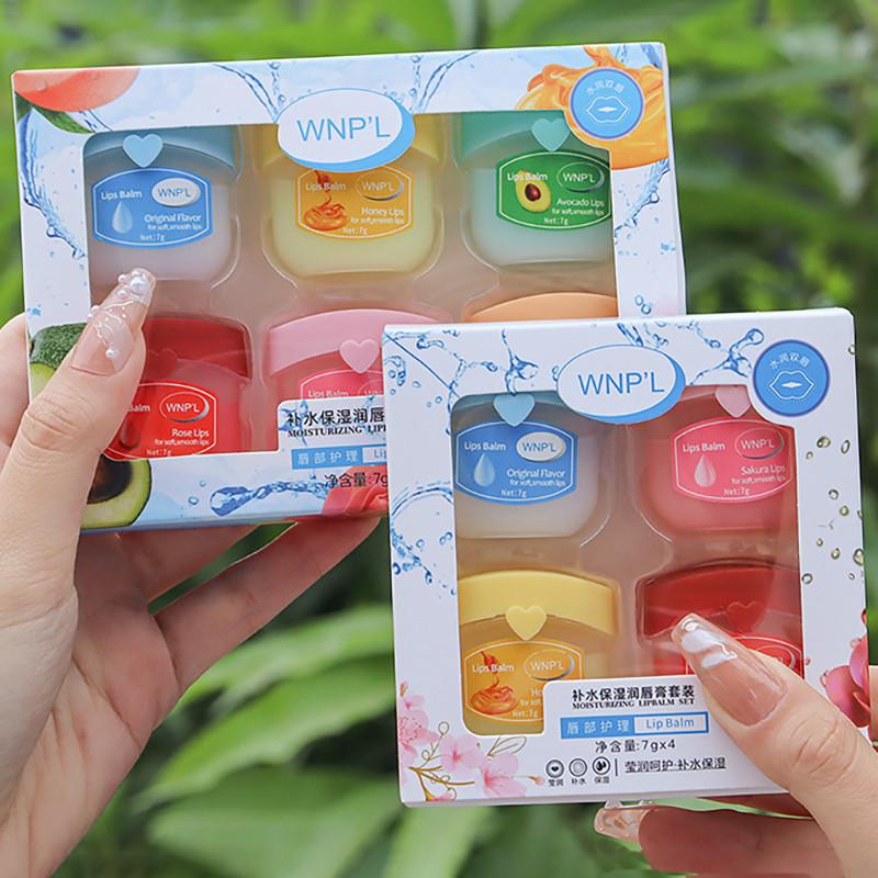 4/6/8 szt. Zestaw do pielęgnacji ust Nawilżający balsam do ust, Maseczka do ust na noc, Powiększający olejek i błyszczyk do ust Naprawia i odżywia suche usta, Redukuje linie ust dla mężczyzn i kobiet