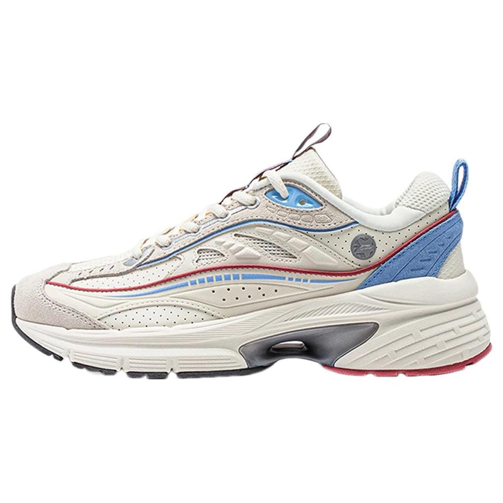 Li Ning Yixing Lite Casual Versatile Shock Absorbing Non-Slip Wear-Resistant Low-Top Sneakers Women sneakers White Blue AGCT504-1