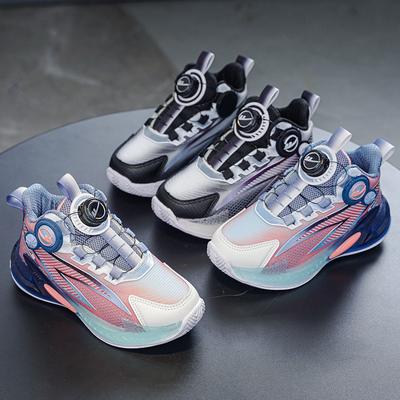 Buty do koszykówki dla kolegów z klasy Jesień Nowe buty z obrotową klamrą Buty sportowe do szkoły podstawowej Buty antypoślizgowe