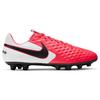 Nike Tiempo Legend 8 Pro Round Toe Lace-Up HG (Rubber Short Studs) Slip-Resistant Durable Soccer Shoes Men Soccer Shoes Black Red AT6135-606