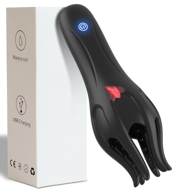 Glans Trainer Vibrator Male Masturbator Penis Vibrating Massager Delay Trainer Exerciser Vibrations Stimulator Adult Sex Toy