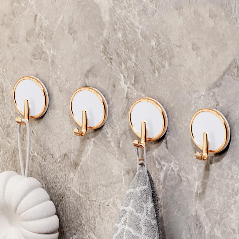 

Горячая Распродажа 4 шт. самоклеящиеся крючки для одежды настенный дверной крючок для ванной комнаты круглая вешалка для полотенец кухонная настенная вешалка аксессуары для ванной комнаты 4pcs белый