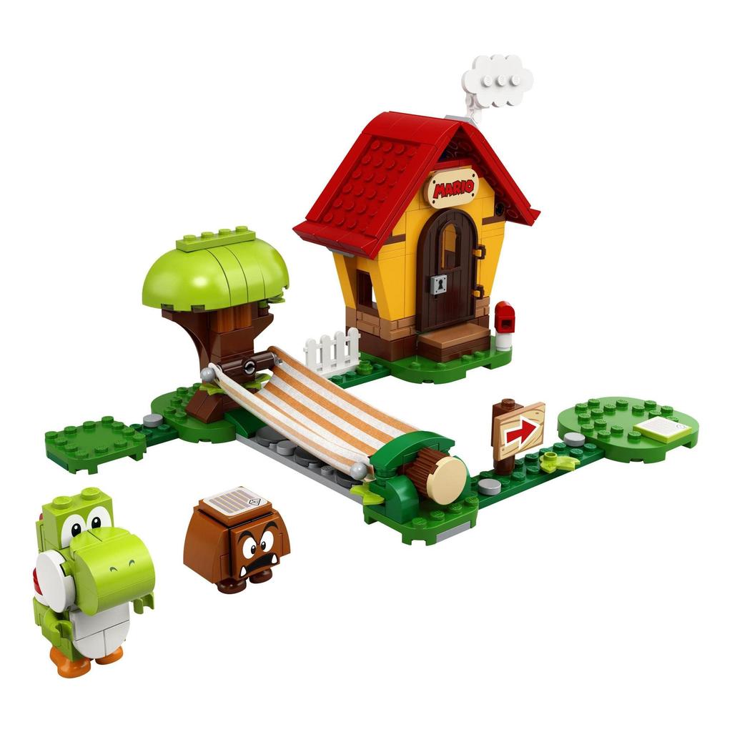 LEGO Super Mario Yoshi and Mario House 71367 - Toy, Video Game, House, Boys, Girls, Ages 6+