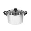Pearl Metal NEW Danran H-5873, 26cm Stainless Steel Double-Handled Pot with Glass Lid, Induction Compatible, Steamer/Steamer Pot [IH Compatible]