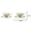 Noritake Orchard Garden Cup & Saucer Pair (for Coffee and Tea), 250cc, Microwave-Safe, Bone China, Set of 2, P97887/4911-12