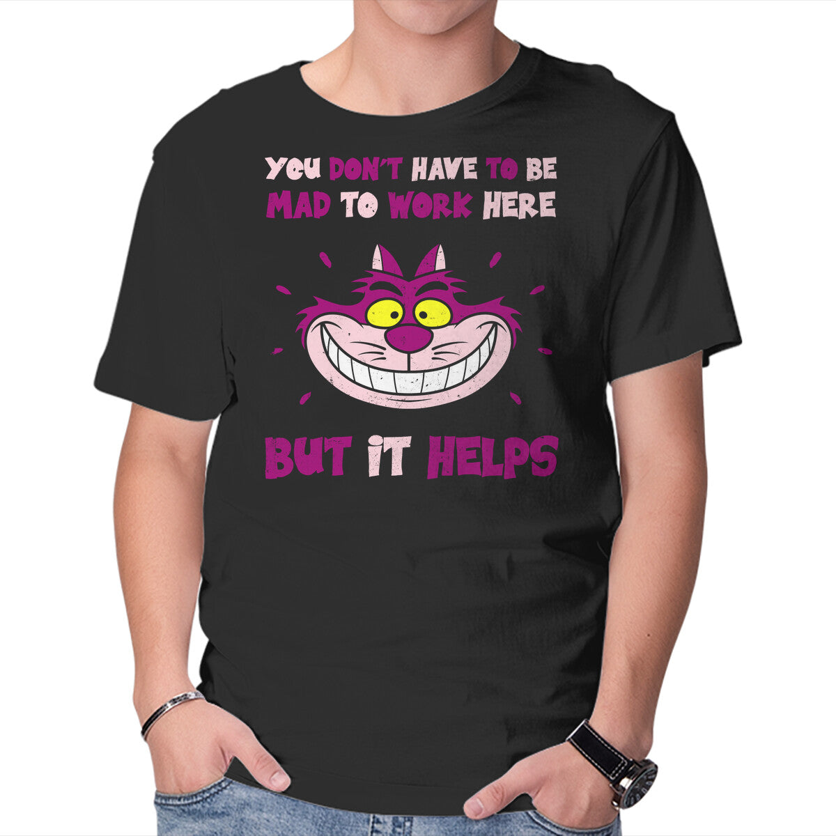 Unisex Crew Neck T-Shirt You Don’t Have To Be Mad Graphic Short Sleeve Casual Tee XL