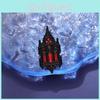 Unique Gothic Style Cartoon Metal Badge For Creative Heart Shaped Brooch Accessory