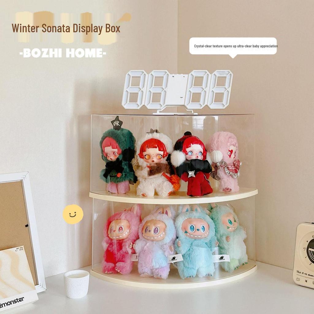 Winter Rhapsody Plush Doll Keychain Blind Box Display Stand by Pop Mart