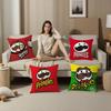 Classic Snack LOGO P-Pringles Pillow Covers Cartoon Sofa Decorative Home Double-sided Printing Short Plush Cute Cushion Cover