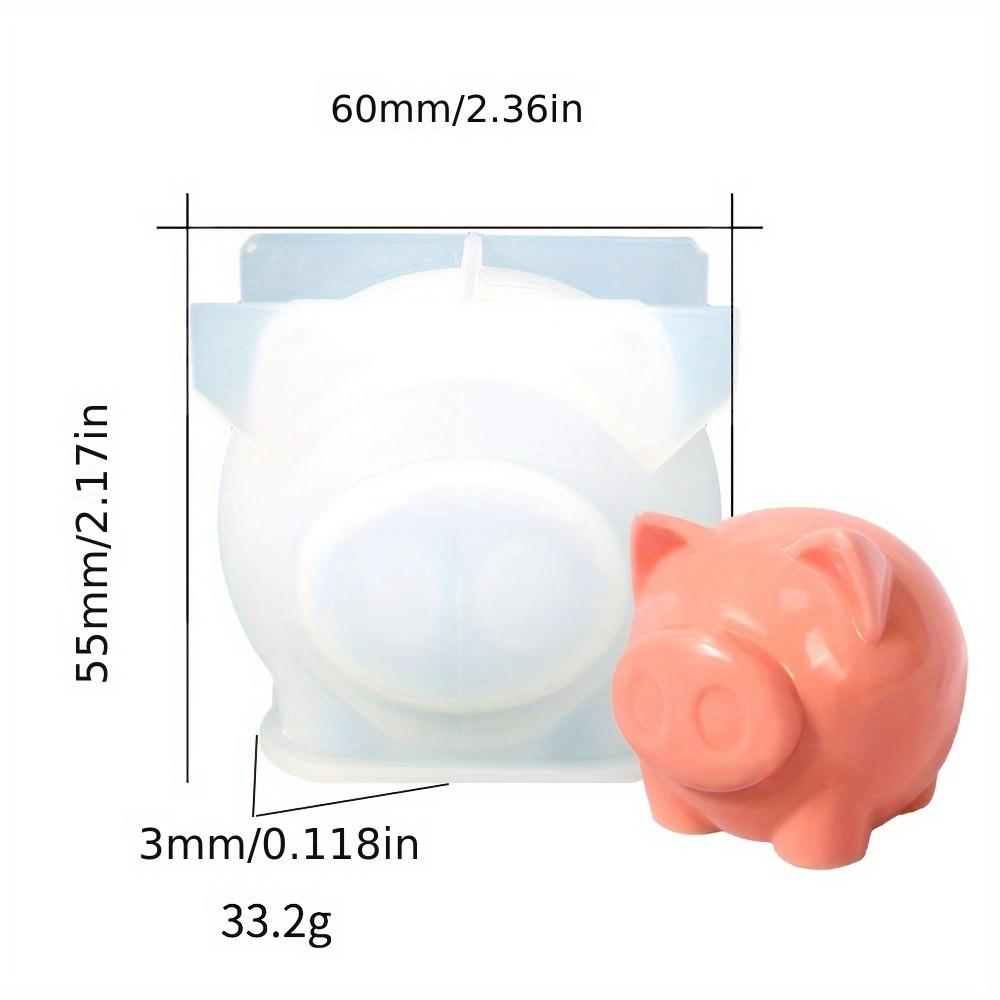 

3D подставка для свечей в виде свиньи, силиконовая форма, инструмент для изготовления гипса, милый домашний декор для животных, смоляные офисные украшения, сувениры для вечеринок A