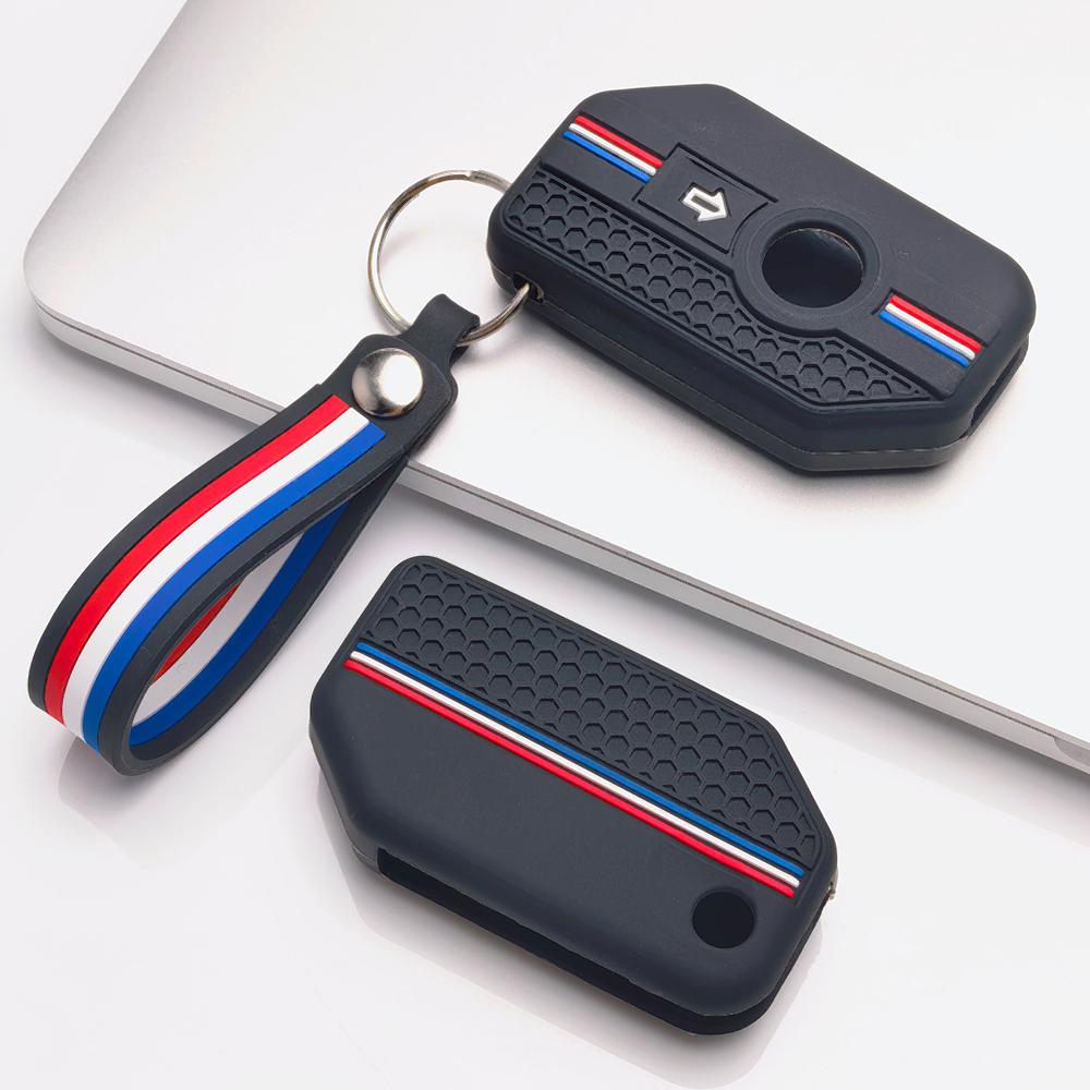 Key Fob Cover for BMW R1250GS R1200GS R1250RT R1250R R1250RS F850GS F750GS K1600GT K1600B with Keychain Anti-Scratch Surface Shockproof Structure