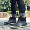 Ankle Men's Rain Boots Rubber Platform Rainboots 2024 Fall Slip On Rain Shoes Male Waterproof Work Boots Winter Men Rain Boots