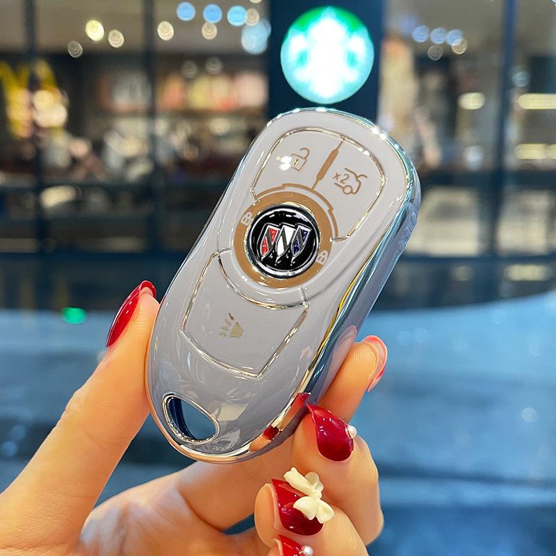 Women's Key Case for Buick Models: Excelle, Regal, Verano, Envision, Enclave, LaCrosse, GL8, Encore.
