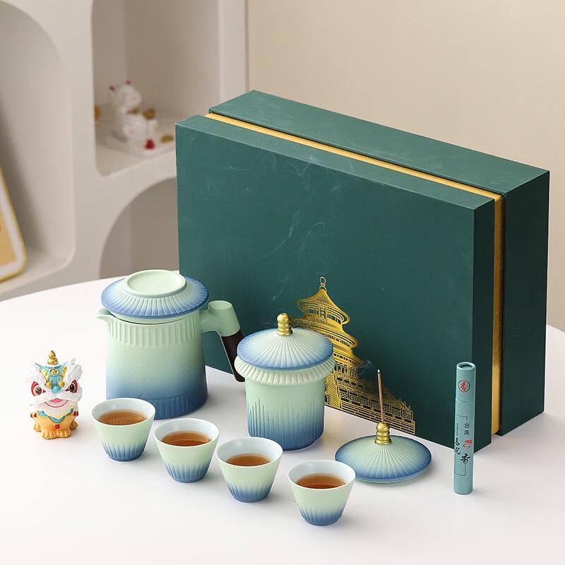 Forbidden City Ceramic Tea Set Gift Box