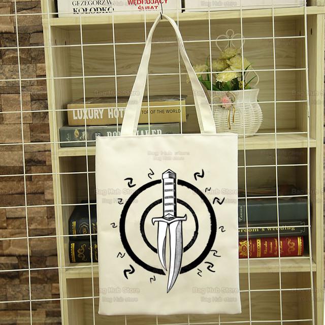 Tarkov Game Head Eyes Active Сумка для покупок Продуктовая сумка Bolsas De Tela Tote Bolsa Сумка для покупок Сумка из джутовой ткани 24*26cm