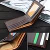 Pánská peněženka Business Faux Leather Card Holder Clutch Bifold Pocket Slim Peněženka