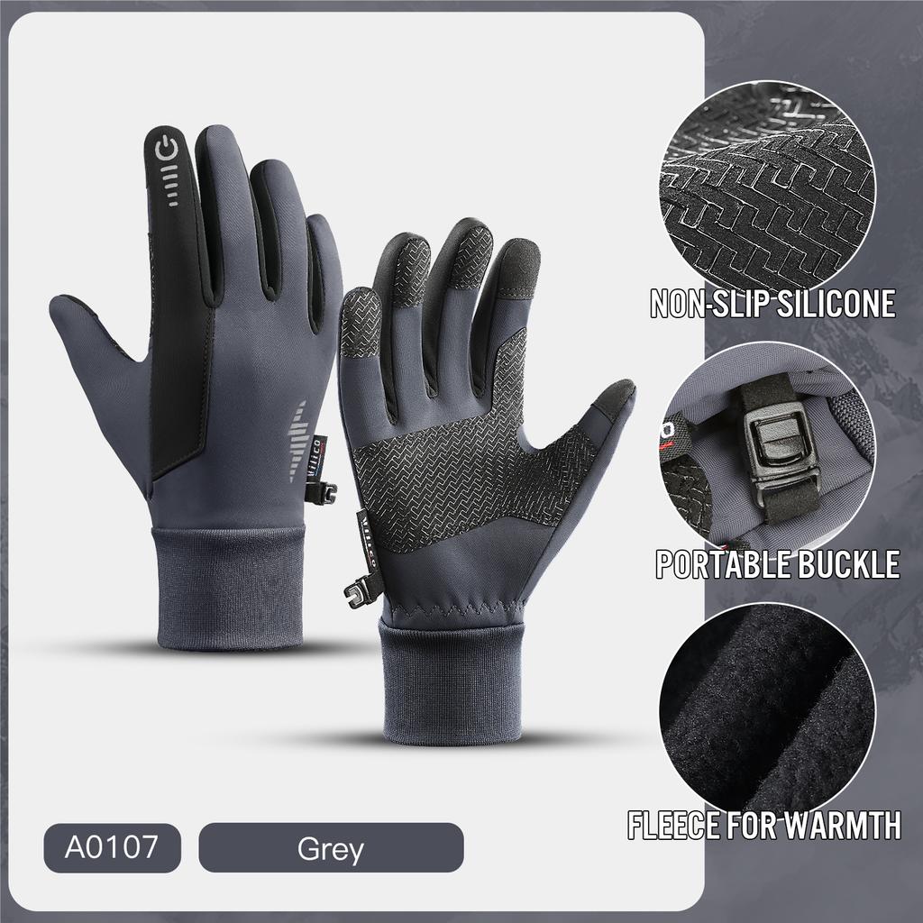 Winter Sports Warm Gloves Men Women Touch Screen Ski Cycling Cold-Proof Outdoor Plus Velvet