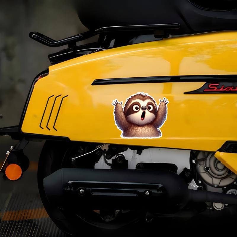 Lustige Cartoon-Tier-Autoaufkleber Wasserdichte Vinyl-Abziehbilder Karosserie Fenster Stoßstange Dekor Motorradhelm-Aufkleber TM122