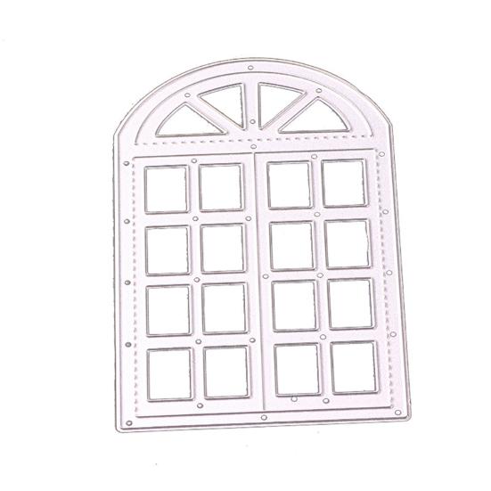 

Cutting Mold Multifunctional Window Frame Design Sliver Color DIY Card Handmade Cutting Die for Gifts серебряный