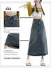 Summer Frayed A-line Hip-Hugging Denim Skirt - Retro Fashion, Niche, High Waist for Women