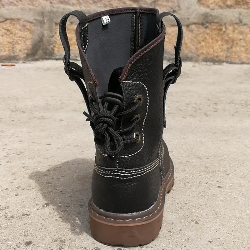 Oferta speciala: Cizme scurte din piele naturală - unisex retro călărie și stil Martin, respirabile și la modă