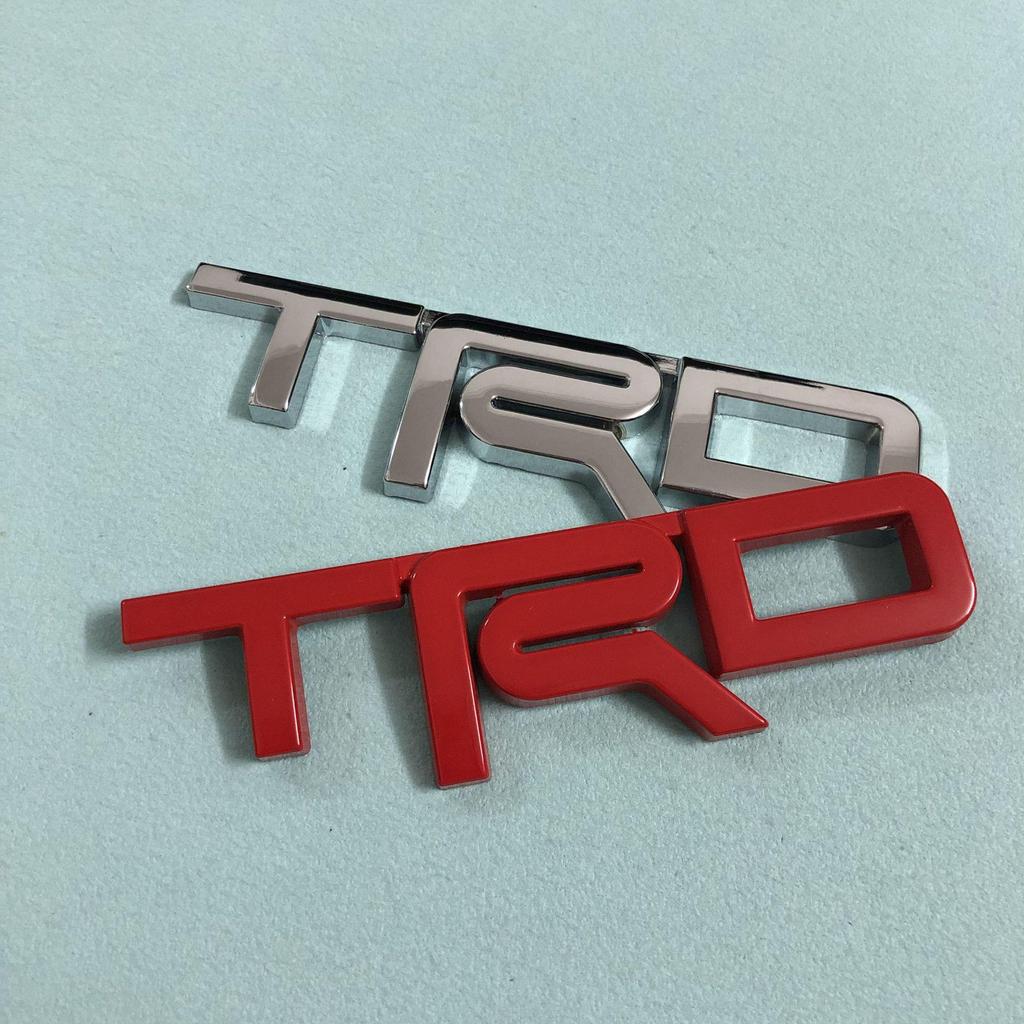 TRD 3D Metal Logo Sticker for Toyota Cars—Trunk & Tail Body Modification