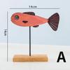 Vintage Vintage Wooden Fish Ornaments Home Decoration Props Bedrooms Living Rooms Tabletops Counters Solid Wood Decorations