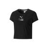 Crop Tops Women's Black Crew Neck Moderate 530392-01