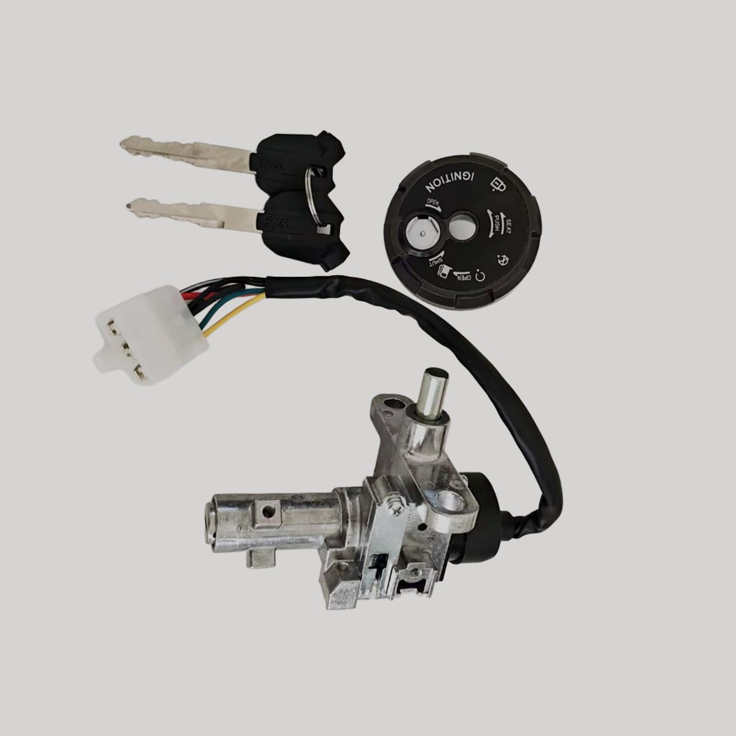 

SYM Sanyang XS150T-13 Little Ant Ignition Switch Lock Set 4MICA