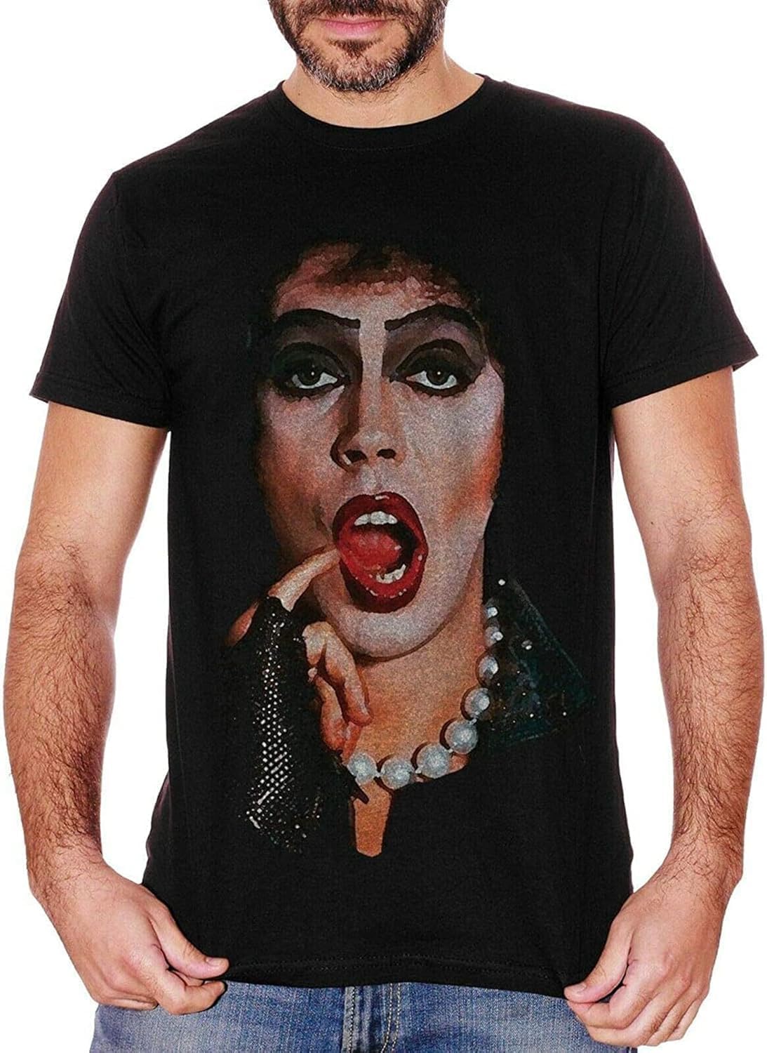 Mens T Shirt The Rocky Horror Picture Show Frank N Furter Movie Cult Musical S
