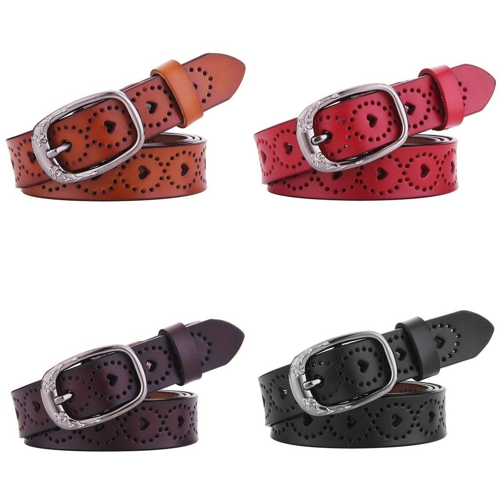 Classic Genuine Leather Womens Belt With Pin Closure For Office And Leisure