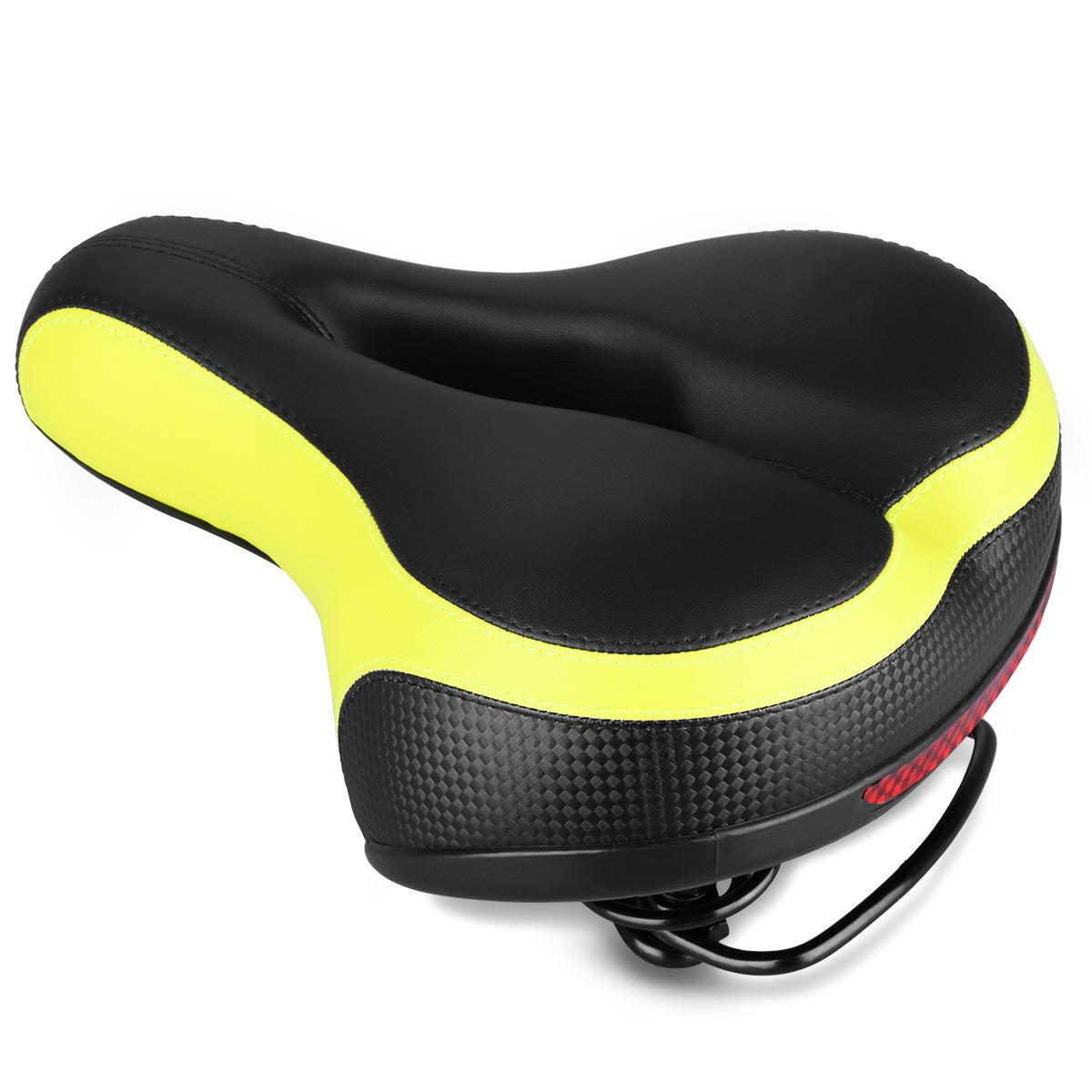 

YAFEE Cross Border Reflective Big Butt Spring Saddle Mountain Bike Seat Cushion Bicycle 260x210mm