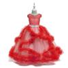 Hot-Selling Children's Princess Flower Girl Wedding & Evening Gown: Floor-Length, Puffy Performance Costume for Girls