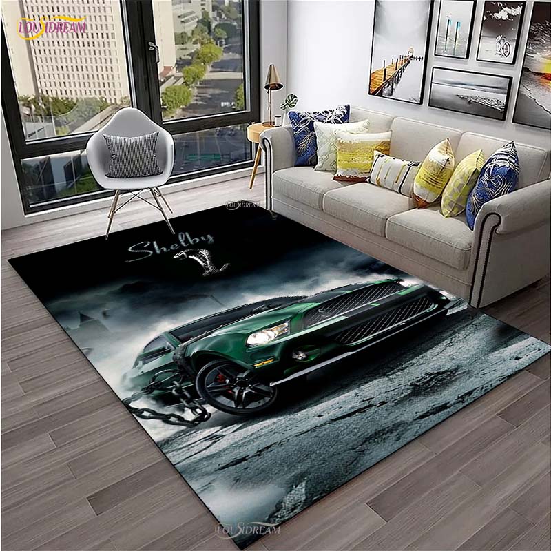 Snake Racing Car Carpet for Living Room Bedroom Rug Kitchen Door Unslip Floor Mat Birthday gift photography props Alfombra Rug