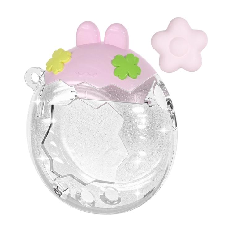 Handheld Game Console Shell Accessory for Paradise Virtual Pet Device, PC Cover with Ear Top Styling and Matching Button Piece Set