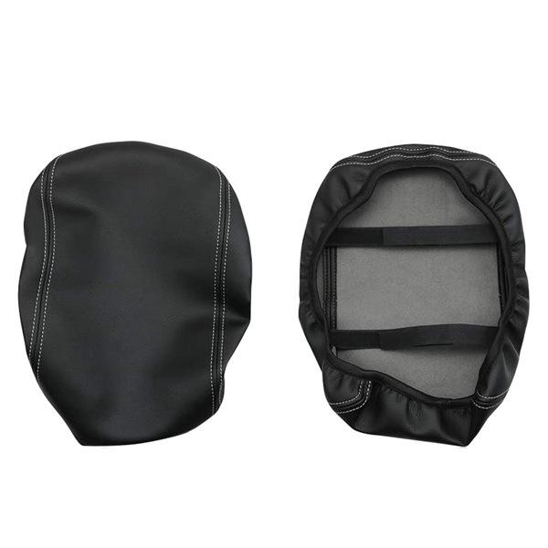 Black PU Leather Armrest Cover for BMW X3 Console None